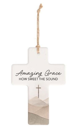 Image of Cross Ornament Amazing Grace