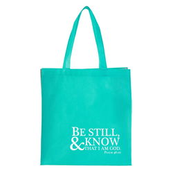 Image of Tote Teal Be Still and Know Ps. 46:10