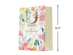 Image of Jumbo Gift Bag, Floral Bday