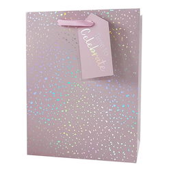 Image of Sml Gift Bag, Pink Spkle