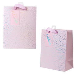 Image of Med Gift Bag, Pink  Spkle