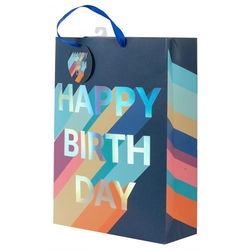 Image of Jumbo Gift Bag, Navy  Bday