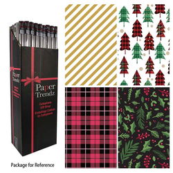 Image of Paper T. Xmas 4PK Roll Wrap, 30’x100′ (20.8sqft ea)