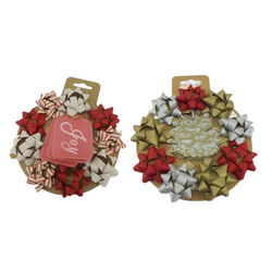 Image of Paper T. 9pk Matte/Kraft 2′ Bows +  5pc Gift Tags