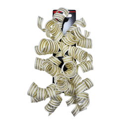 Image of Paper T. 2pk Angle Curly Swirl, White/GOld