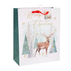 Image of Paper T. Xmas Gift Bag, Large, Matte,  j-hook + tag