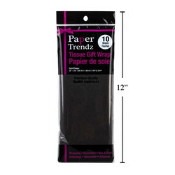 Image of 10-Sheet Tissue Wrapping Paper, Black