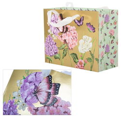Image of Med Horiz. Gift Bag Floral, Matte