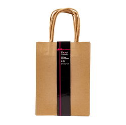 Image of 4pk Kraft Gift Bags, 8.7’x6.3’x3′
