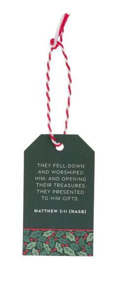 Image of Gift Tags 16pc Christmas Plaid