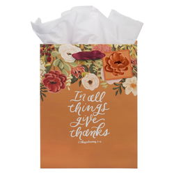 Image of Gift Bag MD In All Things Give Thanks 1 Thes. 5:18