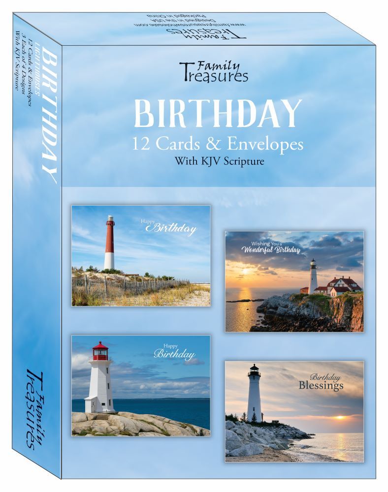 Image of Boxed Birthday Cards – Lighthouses