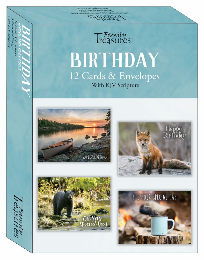 Image of Boxed Birthday Cards – Woodland Greetings