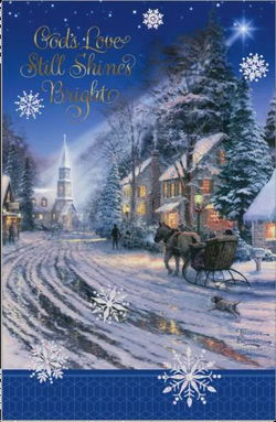 Image of Cards Christmas God’s Love Shines Thomas Kinkade18/box