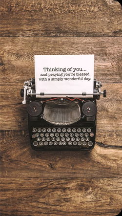 Image of Typed Message Premium Note Cards 3 pk.