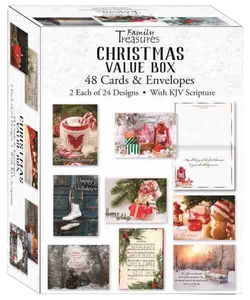 Image of Christmas Cards Value Box 48 Cards 24 Designs