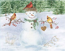 Image of Happy Snowman Boxed Christmas Cards