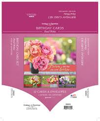 Image of Boxed Birthday Cards – Floral Wishes