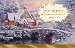 Image of Cards Christmas Thomas Kinkade  18/box
