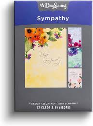 Image of Boxed Sympathy Cards Watercolors