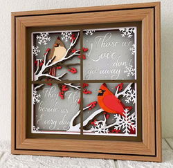 Image of Cardinals Outside Window Christmas Boxed Cards