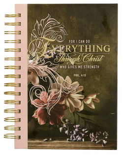 Image of Wirebound Journal – Through Christ Fluted Iris