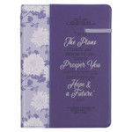 Image of I know the Plans Purple Journal with Elastic Closure and Pen Holder