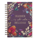 Image of Blessed Is She Large Wirebound Journal