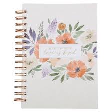 Image of Love is Kind Coral Poppy Wirebound Journal