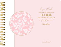 Image of Guest Book Pink O Give Thanks