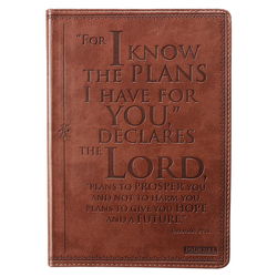 Image of Journal Classic Brown I Know the Plans Jer. 29:11