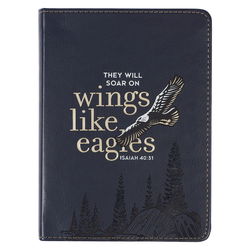 Image of Journal Handy Navy Wings Like Eagles Isa. 40:31