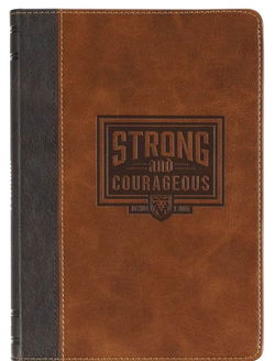 Image of Journal Classic Brown Strong and Courageous Josh. 1:9