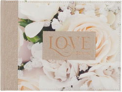 Image of Guest Book Love Floral 1 Cor. 13:4