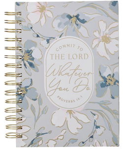 Image of Journal Wirebound Floral Commit to the Lord Prov. 16:3