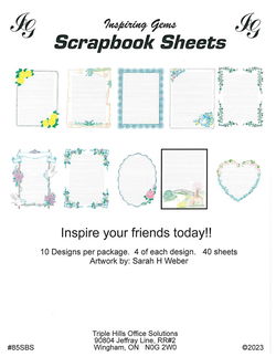 Image of Scrapbook Sheets 40 pk