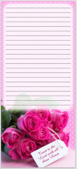 Image of Rose Magnetic Notepad