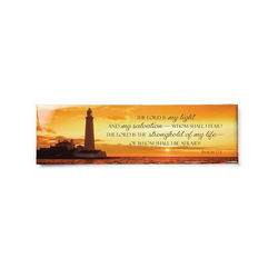 Image of Large Fridge Magnet – Lighthouse Psalm 27:1