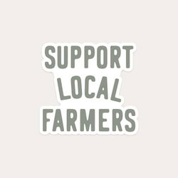 Image of Support Local Farmers Sticker – Green