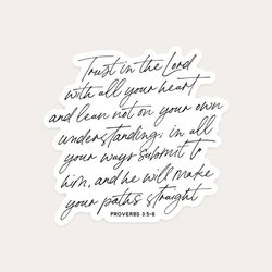 Image of Trust in the Lord Sticker