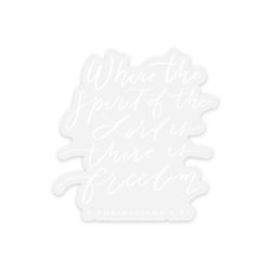 Image of 2 Corinthians 3:17 Scripture Sticker