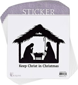 Image of Sticker Holy Family In Creche