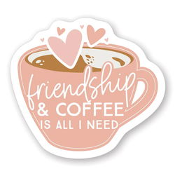 Image of Friendship & Coffee Sticker