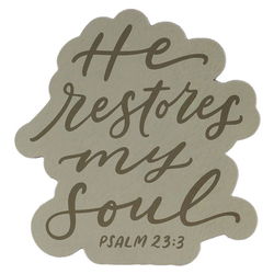 Image of Magnet He Restores My. Soul Ps. 23:3