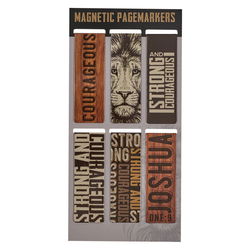 Image of Strong & Courageous Magnetic Bookmark Set – Joshua 1:9
