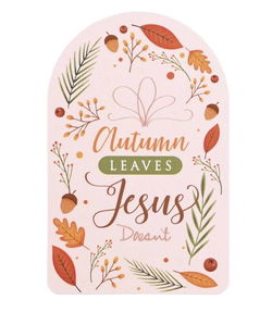 Image of Pocketcard Autumn Leaves Jesus