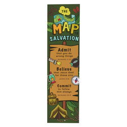 Image of Bookmark Pack Green Map to Salvation Rom. 10:9