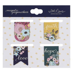 Image of Magnetic Bookmark Set Petite Faith, Hope, Love
