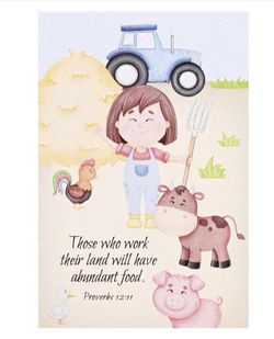 Image of Itty Bitty Card Those Who Work Their Land