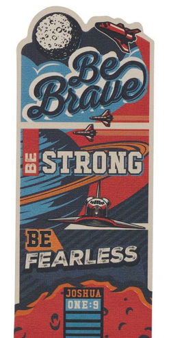 Image of Bookmark Die-cut Be Strong Josh. 1:9